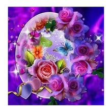 Charger l&#39;image dans la galerie, Fleurs magnifiques - peinture en diamant complet - 30x30cm
