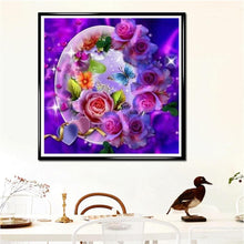 Charger l&#39;image dans la galerie, Fleurs magnifiques - peinture en diamant complet - 30x30cm
