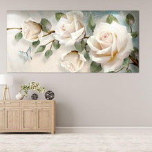 Charger l&#39;image dans la galerie, Fleur - peinture complète de diamant - 90x45cm
