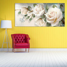 Charger l&#39;image dans la galerie, Fleur - peinture complète de diamant - 90x45cm
