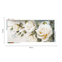 Charger l&#39;image dans la galerie, Fleur - peinture complète de diamant - 90x45cm
