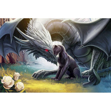 Charger l&#39;image dans la galerie, Dragon de guerre - peinture en diamant complet - 40x30cm

