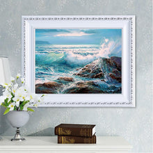 Charger l&#39;image dans la galerie, Large mer - peinture diamant pleine - 40x30cm

