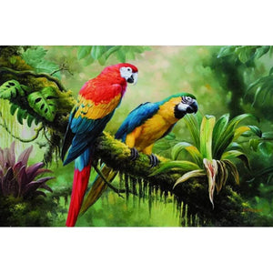 2 pies - peinture diamant - 40x30cm