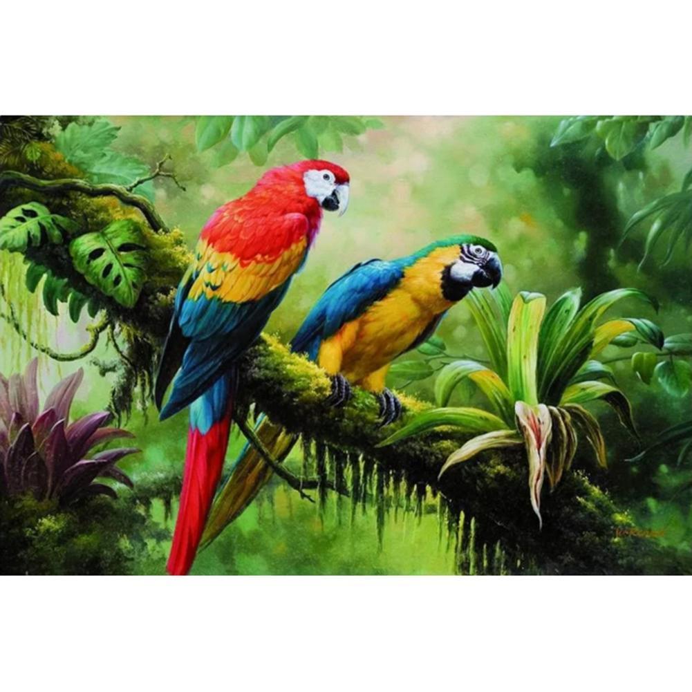 2 pies - peinture diamant - 40x30cm