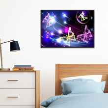 Charger l&#39;image dans la galerie, Papillon coloré - diamant rond complet - 40x30cm
