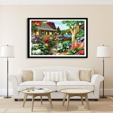 Charger l&#39;image dans la galerie, Jardin - diamant rond complet - 40x30cm
