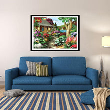 Charger l&#39;image dans la galerie, Jardin - diamant rond complet - 40x30cm
