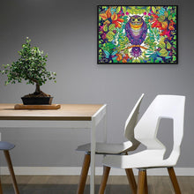 Charger l&#39;image dans la galerie, Oiseau coloré - diamant rond complet - 40x30cm
