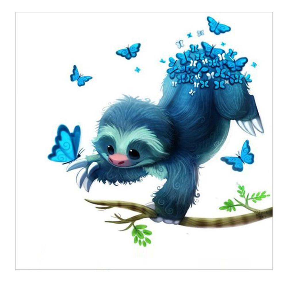 Singe - diamant rond complet - 30x30cm