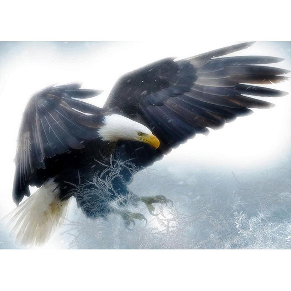 Aigle volant - peinture complète de diamant - 40x30cm