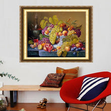 Charger l&#39;image dans la galerie, Une assiette de fruits ? - diamant rond complet - 30x40cm
