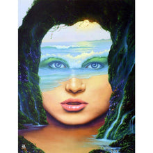 Charger l&#39;image dans la galerie, Fille abstraite - diamant rond complet - 30x40cm
