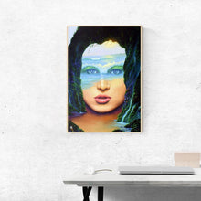 Charger l&#39;image dans la galerie, Fille abstraite - diamant rond complet - 30x40cm
