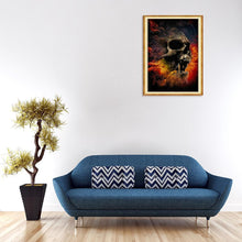 Charger l&#39;image dans la galerie, Crâne de nouveauté - diamant rond complet - 30x40cm
