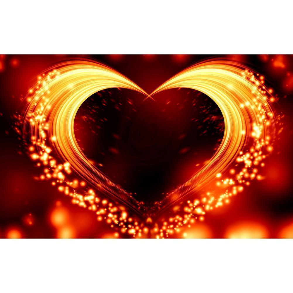 Nouveauté amour - diamant rond complet - 40x30cm