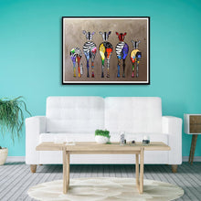Charger l&#39;image dans la galerie, Cheval - diamant rond complet - 40x30cm
