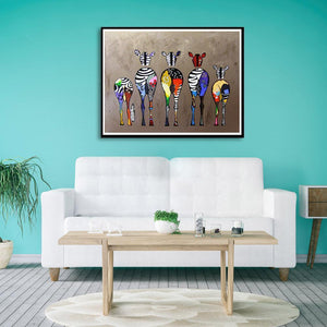 Cheval - diamant rond complet - 40x30cm