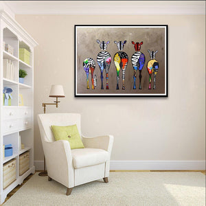 Cheval - diamant rond complet - 40x30cm