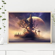 Charger l&#39;image dans la galerie, Arbre fantastique - diamant rond complet - 40x30cm
