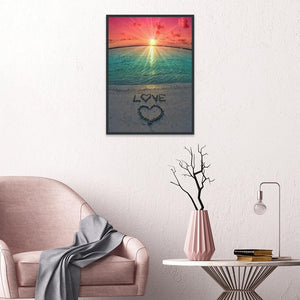 Coucher du soleil - peinture en diamant complet - 40x30cm