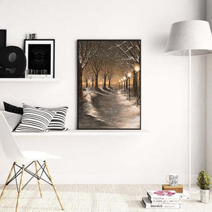 Feux de route - peinture en diamant complet - 30x40cm