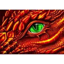 Charger l&#39;image dans la galerie, Oeil de dragon - peinture complète de diamant - 40x30cm
