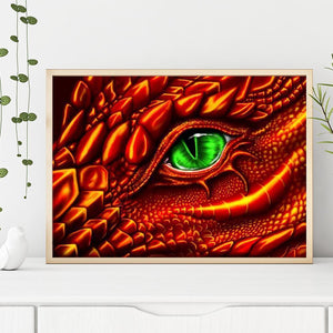 Oeil de dragon - peinture complète de diamant - 40x30cm