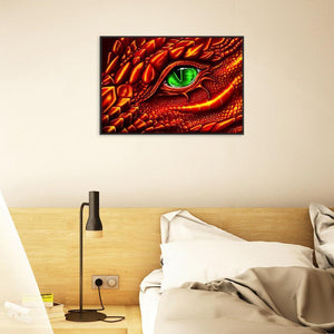 Oeil de dragon - peinture complète de diamant - 40x30cm
