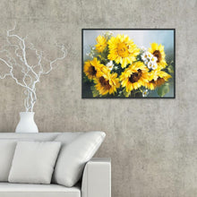 Charger l&#39;image dans la galerie, Tournesol - peinture en diamant complet - 40x30cm

