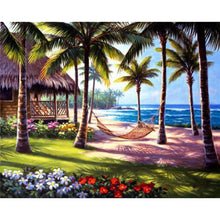 Charger l&#39;image dans la galerie, Paysage marin - diamant rond complet - 40x30cm
