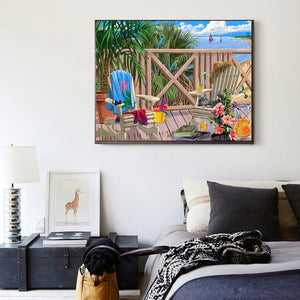 Paysage - peinture diamant pleine - 40x30cm