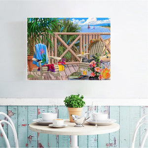 Paysage - peinture diamant pleine - 40x30cm