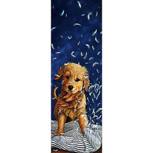 Charger l&#39;image dans la galerie, Chien - diamant rond complet - 20x50cm
