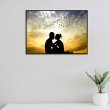 Charger l&#39;image dans la galerie, Amoureux romantiques - diamant rond complet - 40x30cm
