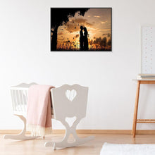 Charger l&#39;image dans la galerie, Amoureux romantiques - diamant rond complet - 40x30cm
