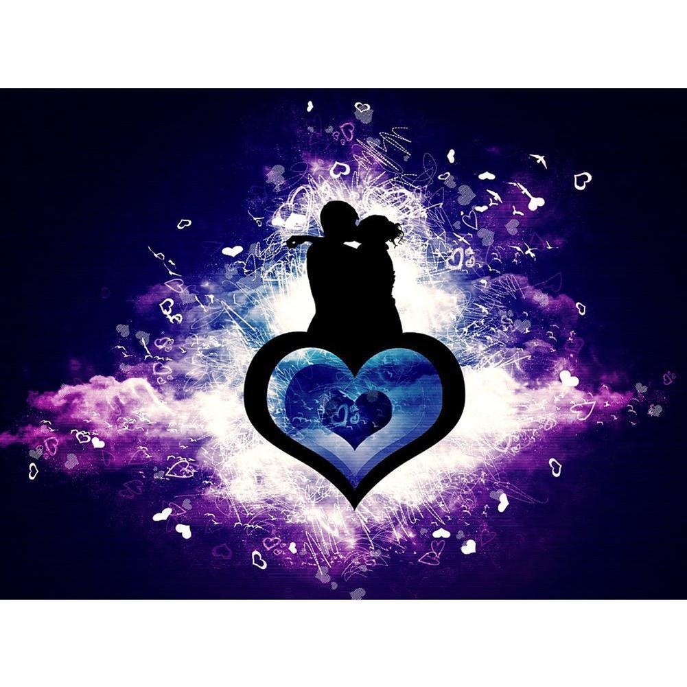 Fantasy love - diamant rond complet - 40x30cm