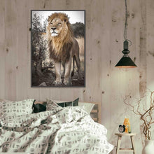 Charger l&#39;image dans la galerie, Lion désert - diamant rond complet - 40x30cm
