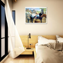 Charger l&#39;image dans la galerie, Cheval - diamant rond complet - 30x40cm
