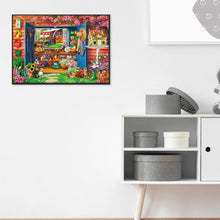 Charger l&#39;image dans la galerie, Vue de fleur - peinture complète de diamant - 30x40cm
