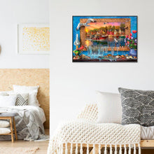 Charger l&#39;image dans la galerie, Paysage - diamant rond complet - 30x40cm
