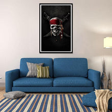 Charger l&#39;image dans la galerie, Crâne de nouveauté - diamant rond complet - 40x30cm
