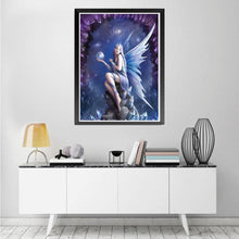Charger l&#39;image dans la galerie, Fantasy angel - diamant rond complet - 30x40cm
