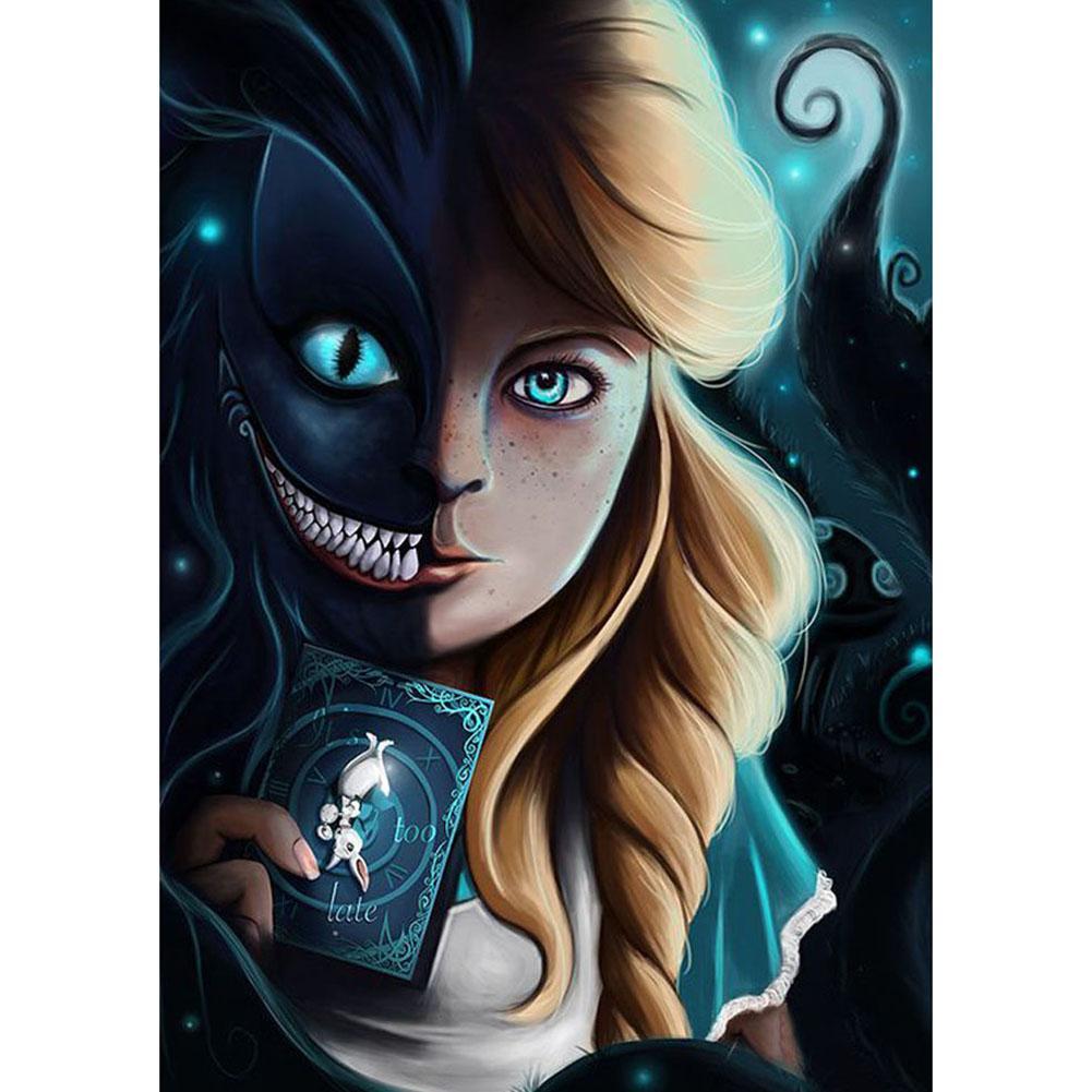 Fille de nouveauté - diamant rond complet - 30x40cm