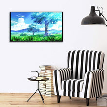 Charger l&#39;image dans la galerie, Paysage d’arbre de fantaisie - diamant rond complet - 40x30cm
