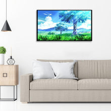 Charger l&#39;image dans la galerie, Paysage d’arbre de fantaisie - diamant rond complet - 40x30cm
