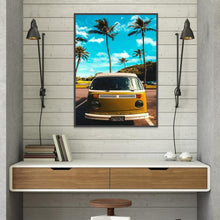 Charger l&#39;image dans la galerie, Trip car - diamant rond complet - 40x30cm
