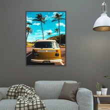 Charger l&#39;image dans la galerie, Trip car - diamant rond complet - 40x30cm
