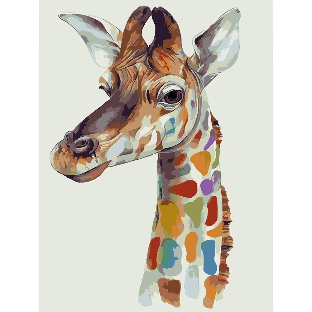 Girafe - peinture en diamant complet - 40x30cm