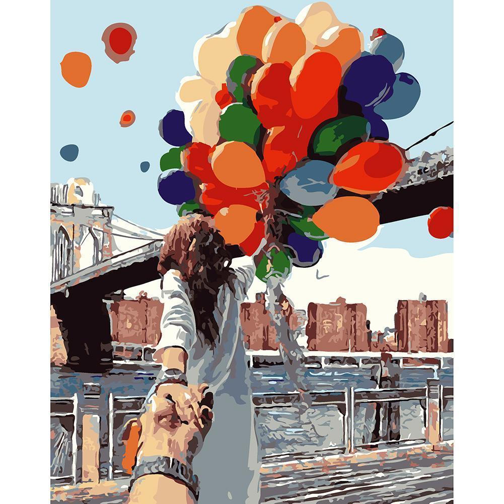 Amateurs de ballons - diamant rond complet - 40x30cm